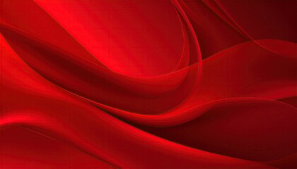 Obraz premium Abstract flowing deep red fabric background with smooth elegant waves and subtle light reflections.