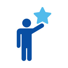 Customer Feedback Icons In Blue Style, Vector Illustration 