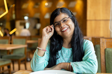 Smiling pretty woman