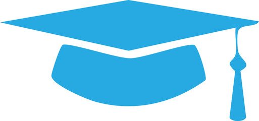 Graduation hat icon, Graduation cap vector icon for education apps and web, University Mortarboard, Vector Illustration !	