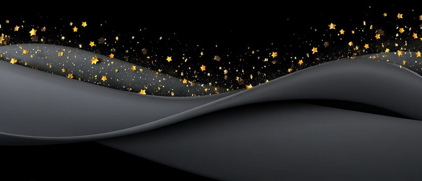 Stars and waves create a magical backdrop for celebrations and events in a dark and elegant setting during nighttime festivities or gatherings