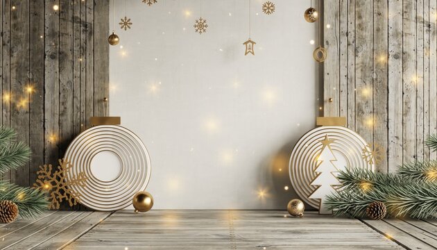 Festive holiday decor setup cozy indoor space visual art warm atmosphere artistic perspective celebrating the joy of christmas with beautiful ornaments and lights