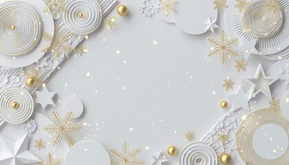 Elegant christmas decoration holiday celebration digital image festive environment top-down view minimalist concept for seasonal joy and inspiration