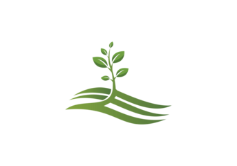 Agriculture and Farming Field Logo PNG , Eco-Friendly Plant icon, Farm Field logo for Nature Brands Transparent Background