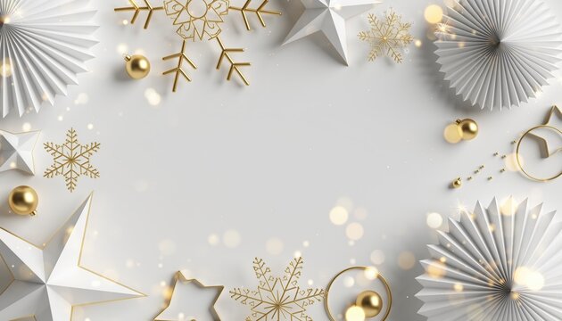 Festive holiday decorations home setting visual composition elegant environment aerial view christmas spirit and celebration