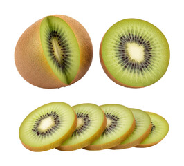Slicing fresh kiwi fruit kitchen food bright