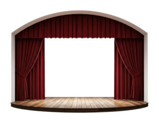 Theatrical performance stage venue empty space creative design