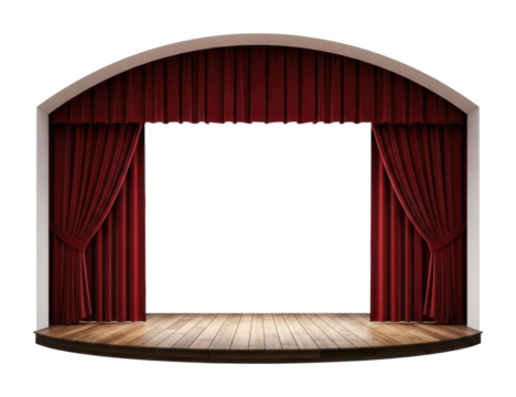 Theatrical performance stage venue empty space creative design