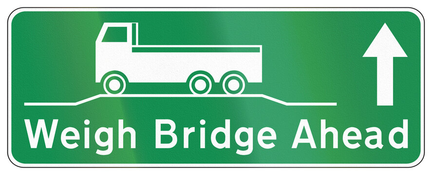 Road sign used in India - Weigh Bridge Ahead