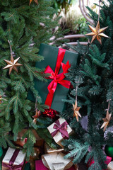 The gift box with Christmas Tree.