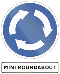 Road sign used in India - Mini roundabout