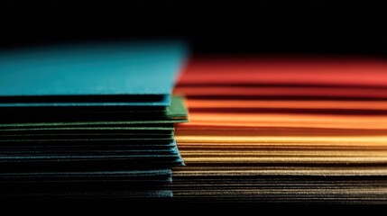 Colorful Paper Stacks Abstract Gradient