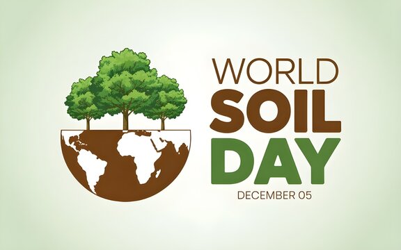World Soil Day (WSD) is held annually on 5 December as a means to focus attention on the importance of healthy soil and to advocate for the sustainable management of soil resources. Vector design. 
