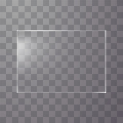 Transparent plastic or glass file sheet mockup with soft reflection for overlay or document design