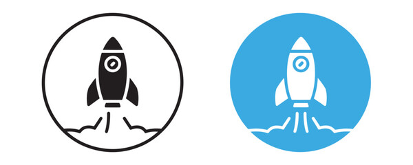 Launch your startup to success with this bold rocket icon set, perfect for innovative brands seeking modern, dynamic visuals for growth and impact
