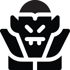 vector illustration of a black and white cartoon illustration of a man