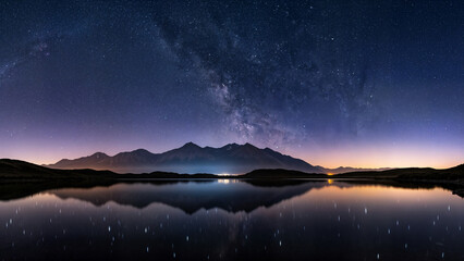 sunrise over the lake