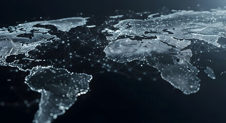 Global Connectivity Visualization Data Driven World Network Digitalization Innovation International Relations Technology Advancements Business Expansion Communication Solutions