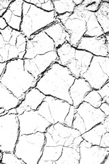 Dry cracked earth surface with abstract pattern