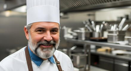 Culinary Excellence A Chef's Passion in the Kitchen A Portrait of Dedication and Skill Celebrating the Art of Cooking Craftsmanship and Expertise Professional Chef