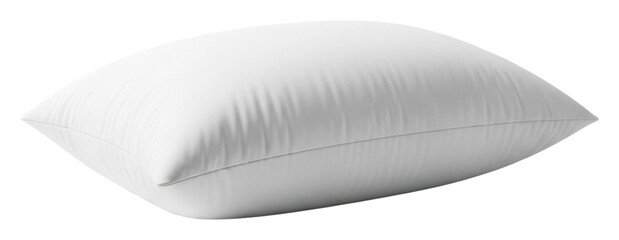 Soft white pillow on home minimalist style isolated on transparent background