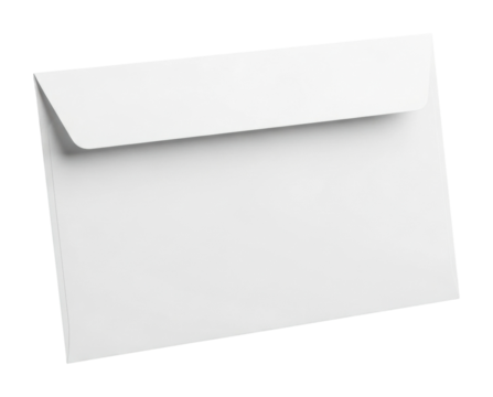 Envelope sealing process office product isolated on transparent background