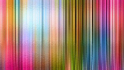 Abstract Vertical Stripes of Vibrant Rainbow Colors with Textured Effect