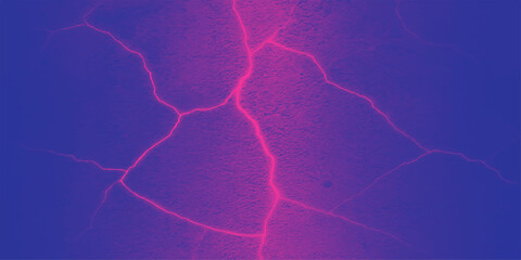 Electric blue lightning bolt strikes the dark night sky during a powerful thunderstorm