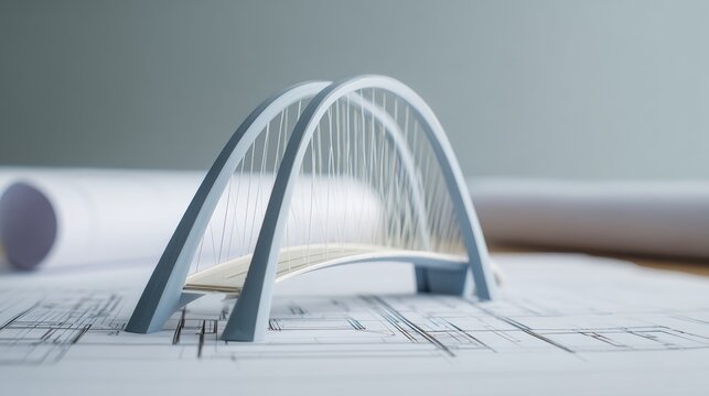 miniature bridge model architectural scale