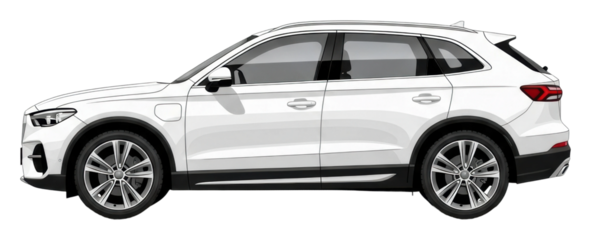 Modern suv design showcase urban environment vehicle isolated on transparent background