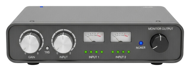 Obraz premium Monitoring audio levels home equipment modern environment isolated on transparent background