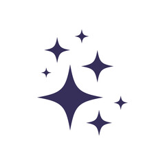 Sparkle Icons  Clean Shine Abstract Design