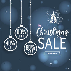 Festive Christmas Sale with Discount Ornaments