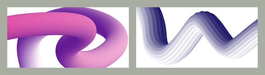 Cords. set of two illustrations. Toothpaste in a tube. Minimalism. Creative modern background. Cover design, wallpaper, background. eps vector.