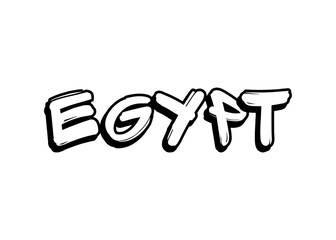 Egypt graffiti word vector font
Vector font word on a white background