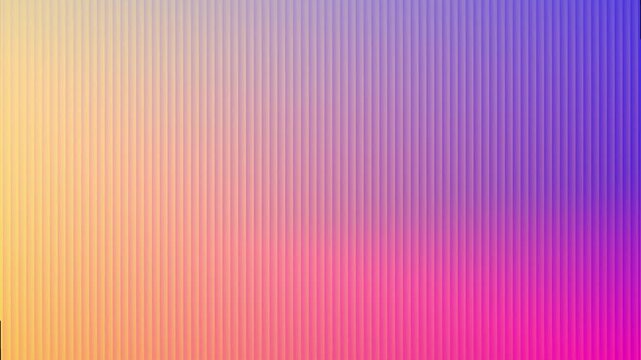 Abstract vertical line pattern background with vibrant purple to orange gradient color transition, 4k video
