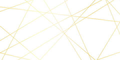Obraz premium Abstract gold lines on transparent background. random chaotic lines abstract geometric patterns of modern design. geometric design created using light colorful digital net web line technology.