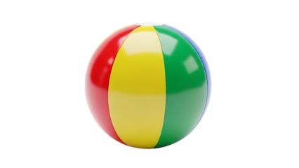 Beach Ball on White Background