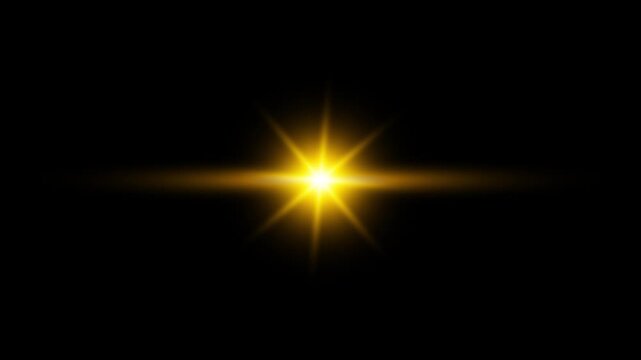 Golden light streaks. Shiny lens flare effects. Glowing golden lines. Sparkle and glow elements