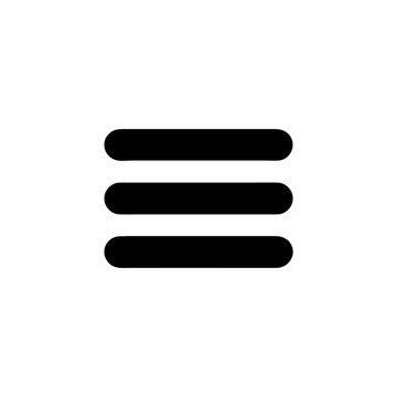 Hamburger menu icon vector graphic design for website ui navigation mobile app interface element 100 char