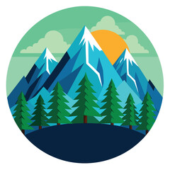 camping in the mountains