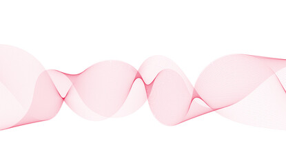 Abstract pink line with white background