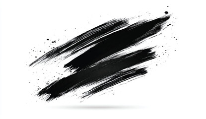 Black grunge brush stroke stock illustration