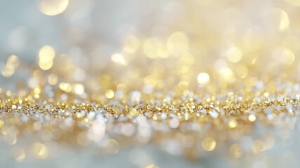 golden christmas lights, bokeh - Powered by Adobe