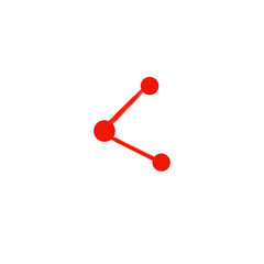 PNG hand drawn red share icon symbol.