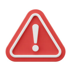 Urgent attention needed with this red warning sign, ideal for safety alerts, error notifications, and critical updates to grab attention immediately