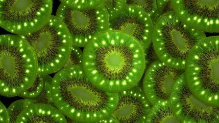 Kiwi fruit slices green food healthy fresh tropical vitamin c antioxidant nutrition delicious diet eating