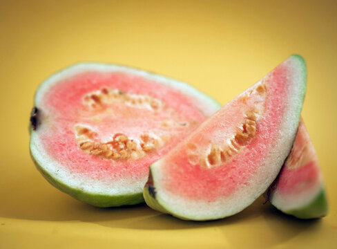 Exotic tropical fruits with vibrant background