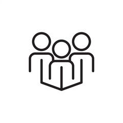 Team building icon symbolizing group cohesion, professional development, and collaborative strength, representing organizational development, teamwork activities, staff training, and workforce unity.