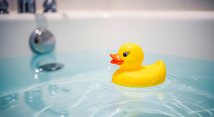 Rubber Duck in Bathtub